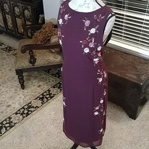 NWT Burgundy Sequined Party Dress